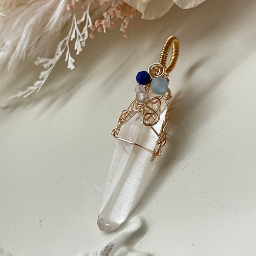 レムリアンシードクリスタル ポイント ペンダントトップ(レムリアン