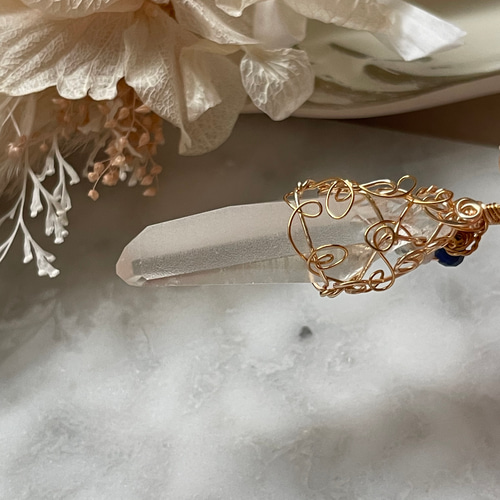 レムリアンシードクリスタル ポイント ペンダントトップ