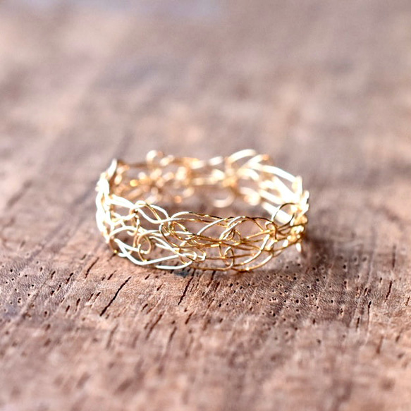 鎖&細編みリング /k14gfリング 指輪・リング mayumi rings 通販