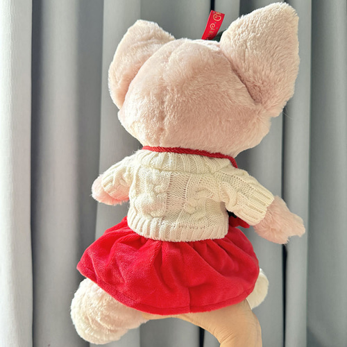 リーナ・ベル用 Mサイズ ぬいぐるみ着せ替え服クリスマス4点セット