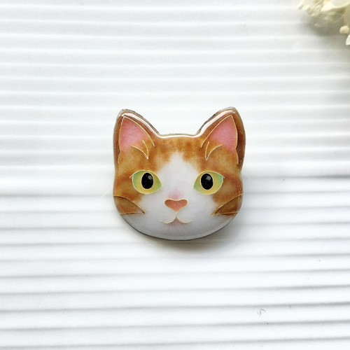 七宝焼き☆おめでたい猫たち5匹セット 5色 トラネコ 寅猫 乏しく