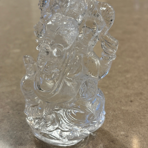高品質】 ヒマラヤ水晶 ガネーシャ クリアクォーツ その他置物 Robin