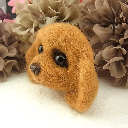 バックチャーム 羊毛フェルト ゴールデンレトリバー キーホルダー