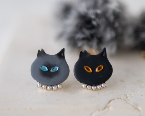 ☆サクランボとあんみつヒヨコが可愛いSpring猫ちゃんピアス☆ ☆サクランボとあんみつヒヨコが可愛いSpring猫ちゃんピアス☆