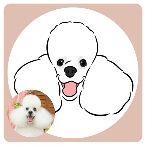 イラスト作成】オーダーメイド｜犬イラスト｜似顔絵 イラスト Tiámique