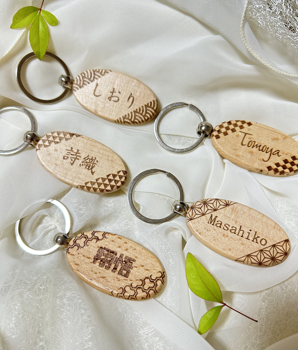 和柄名入れキーホルダー 結婚式席札 席次表・席札・メニュー表