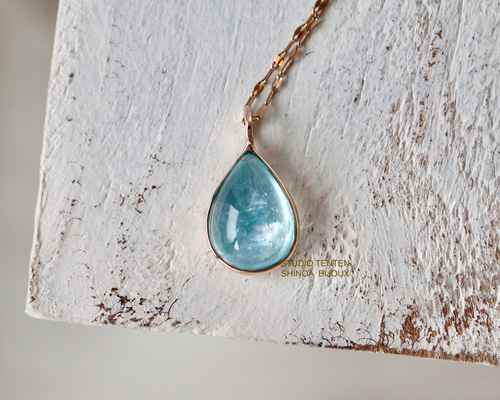 ⚫︎M様お取置き K10[人魚のaquamarine]pt ペンダントトップ STUDIO