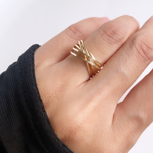 Classy 14kgf 3連 6連 リング 指輪 指輪・リング f accessory 通販