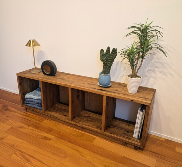 【rastic lowboard　w140cm】サイズオーダー可能　テレビボード/テレビ台/本棚/収納棚 5枚目の画像