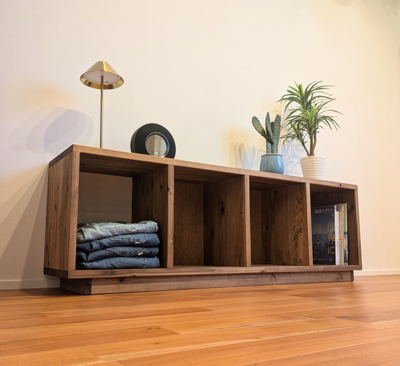 【rastic lowboard　w140cm】サイズオーダー可能　テレビボード/テレビ台/本棚/収納棚 3枚目の画像