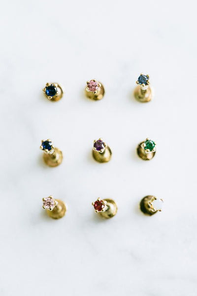 14K金 ゴールド cz  ヘリックス 軟骨 アンチトラガス アウター インナーコンク イヤリング ピアス ラブレット 6,312円