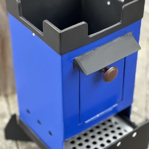 専用木箱付き BBQコンロ ソロストーブ FIRE PIT Castle ブルー