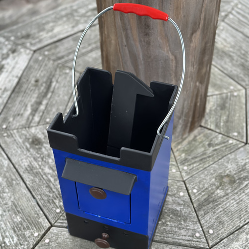 専用木箱付き BBQコンロ ソロストーブ FIRE PIT Castle ブルー