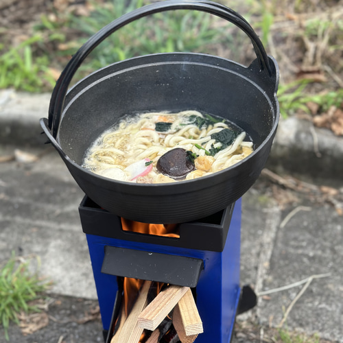 専用木箱付き BBQコンロ ソロストーブ FIRE PIT Castle ブルー