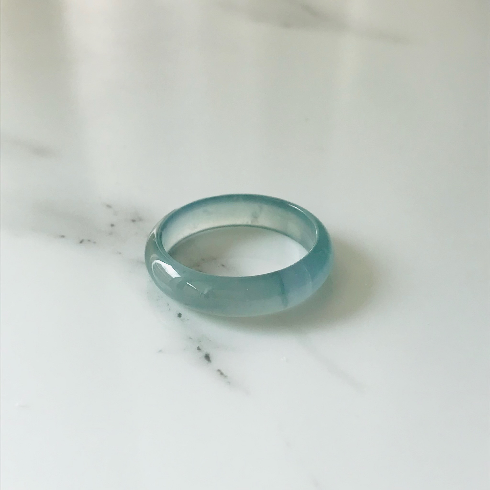 [R138-018］ ジェイド　JADE ヒスイ　本翡翠　くりぬき　リング　天然石　一点物　グアテマラ産　13号