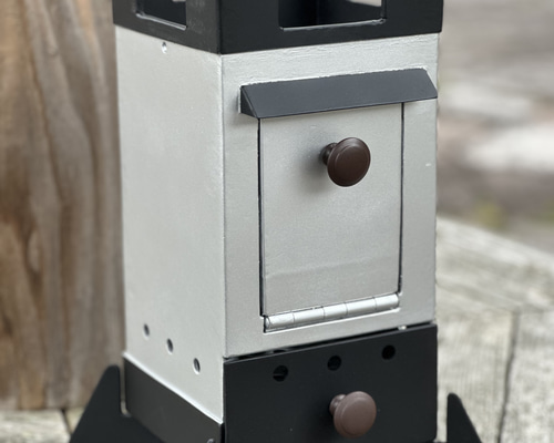 今なら専用木箱付　BBQコンロ　FIRE PIT Castle ブルー　焚き火台 専用木箱付き BBQコンロ ソロストーブ FIRE PIT Castle ブルー