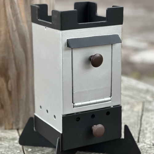 専用木箱付き BBQコンロ ソロストーブ FIRE PIT Castle シルバー