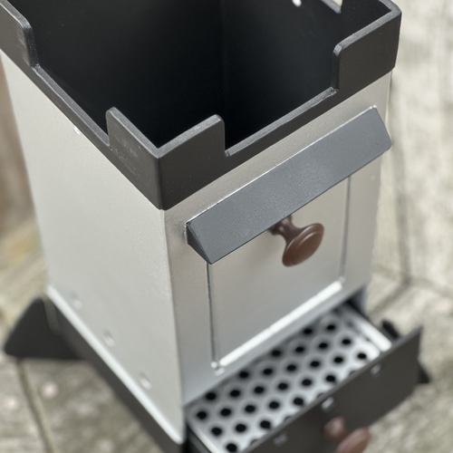 今なら専用木箱付　BBQコンロ　FIRE PIT Castle ブルー　焚き火台 今なら専用木箱付 BBQコンロ FIRE PIT Castle ブルー 焚き火台