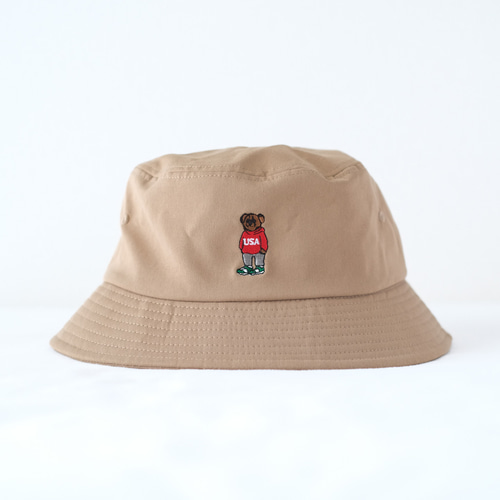 送料無料 通販  クマ刺繍バケットハット バケハ メンズ レディース ユニセックス Hat