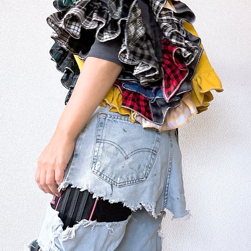 フリル袖リメイク スウェット・トレーナー Concept store 通販