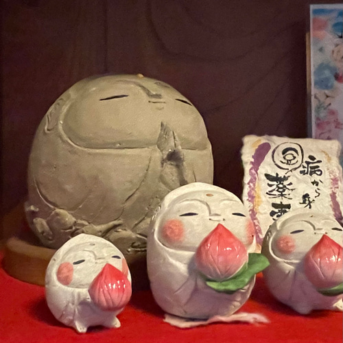 new】白豆地蔵 蓮のつぼみ 大 その他置物 風の呼-Kazenoko- 通販