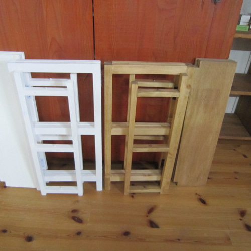 道具無しで1分折り畳み式 折りたたみ飾り棚（ミニ）シンプルトップの