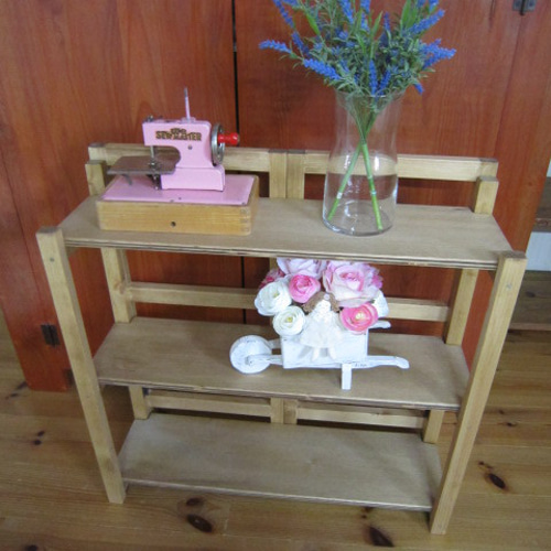 道具無しで1分折り畳み式 折りたたみ飾り棚（ミニ）シンプルトップの