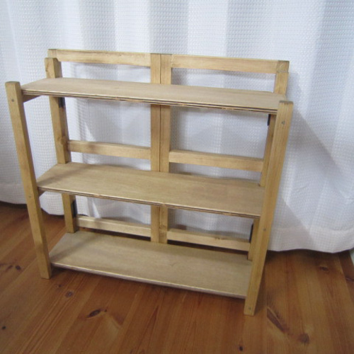 道具無しで1分折り畳み式 折りたたみ飾り棚（ミニ）シンプルトップの