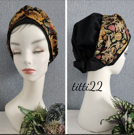 new【ウイリアムモリス　モリスメドー】帽子にもなるヘアターバン