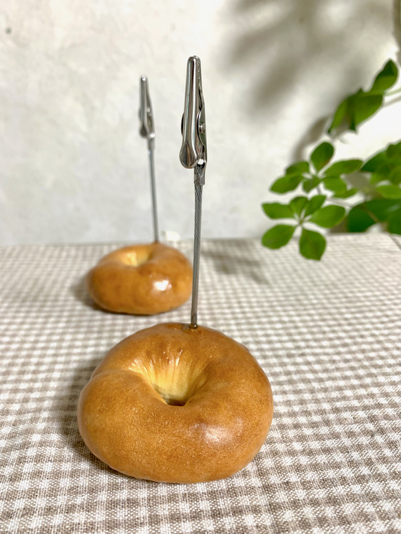 美味しそうなベーグルメモスタンド.°ஐ.* 3枚目の画像