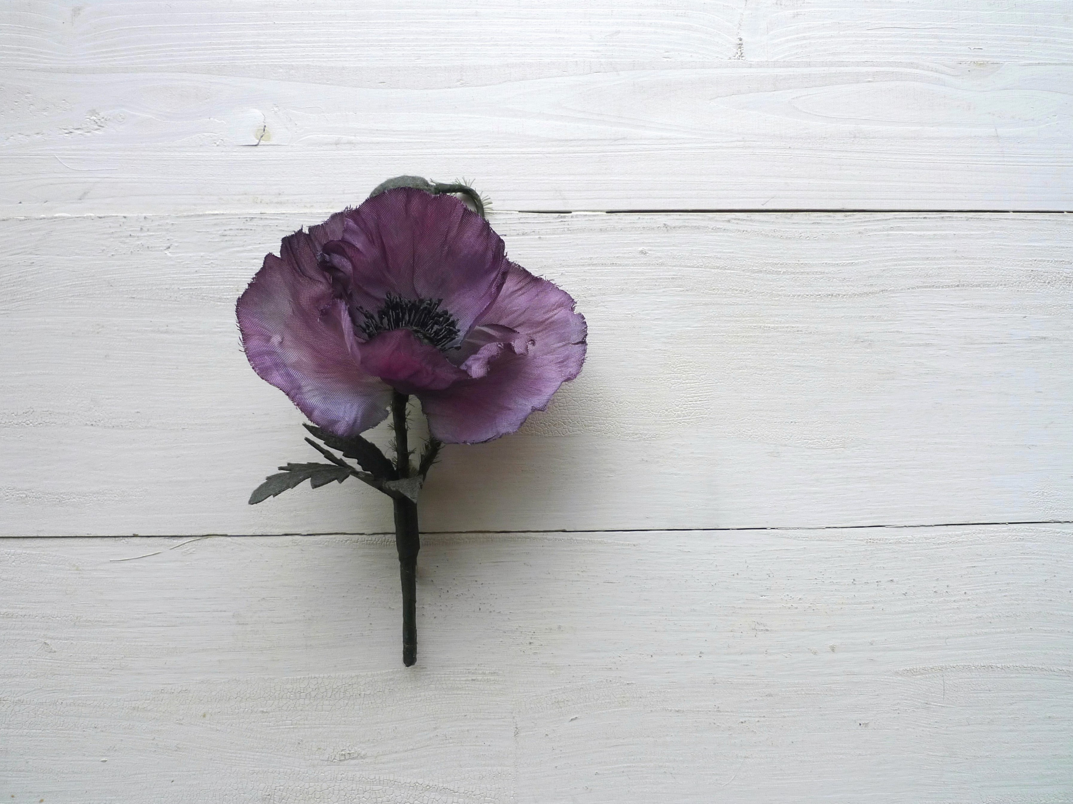 布花 アメイジンググレイポピーのコサージュA