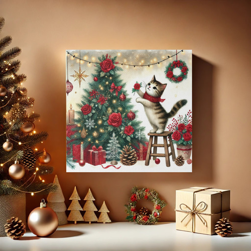 オーダーページ パネル クリスマス 猫 8/26