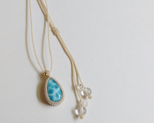 ラリマーマクラメネックレス✼碧音✼ ラリマーマクラメネックレス✼碧音✼ 23f4cbf6868a95db89ec5182464590