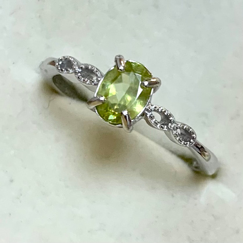 ミネラルマルシェフェア˚✧₊⁎稀少石ライムスフェーン フリーリング