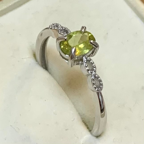 ミネラルマルシェフェア˚✧₊⁎稀少石ライムスフェーン フリーリング