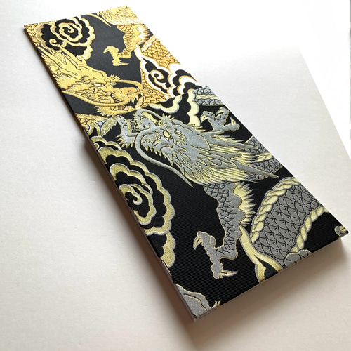 金銀雲間龍』 B5見開き御朱印帳 見開き御朱印帳 金襴織物御朱印