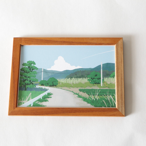 ポストカードサイズ　額縁付き　イラスト 額縁・磁石付き（ポストカードサイズ） フォトフレーム・写真