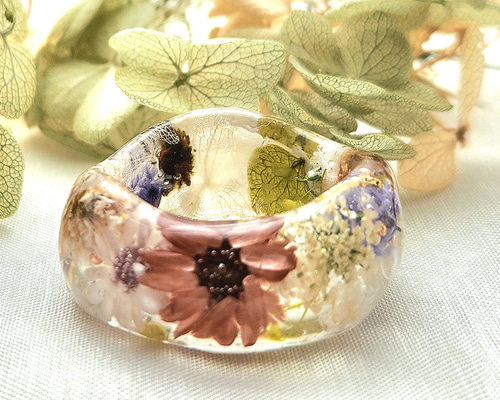 no.13 ハンドメイド　レジンリング 6f4585cc11ff07a3f24637df93701b