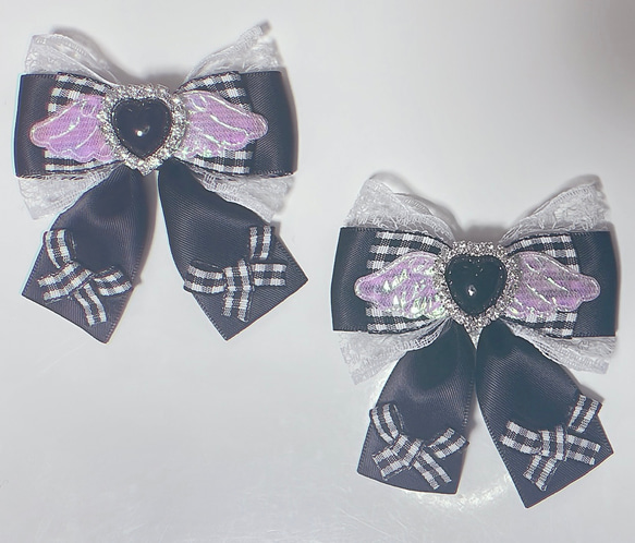 ポニーリボン ゴスロリ ツイステ ヘアゴム ヘアクリップ Ank Rouge ヘアクリップ 「ツイステッドワンダーランド」リボン