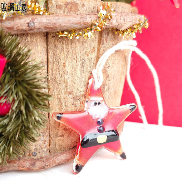 GR 星のオーナメント サンタ クリスマス サンタクロース サンタ 星型 オーナメント 飾り ツリー