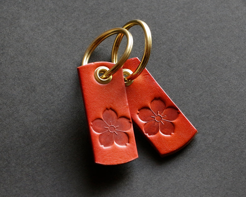 桜様へ：レザーキーホルダー80点 桜刻印本革キーホルダー バーミリオン その他アクセサリー Travel