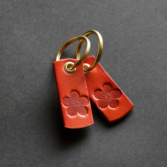 桜刻印本革キーホルダー バーミリオン その他アクセサリー Travel