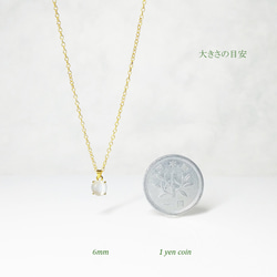 ローズカット・ラピスラズリ (6mm)　ピアス&ネックレス 2点セット　［送料無料］ 14枚目の画像