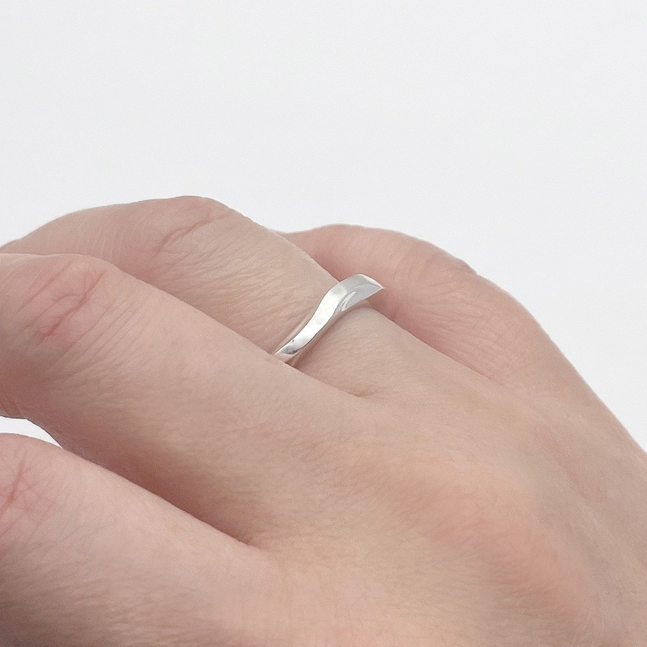 j00000063 snow ライン シンプルタイプベーシックサイズ パーツなし リング シルバー