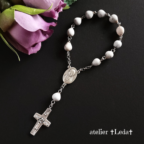 人気沸騰ブラドン ☆ヨブの涙 ミニロザリオ☆ その他 Rosary Tears Job's ネックレス・ペンダント