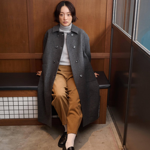 ☆即納☆知的で大人雰囲気に ウールコート ロングコート ダブルボタン