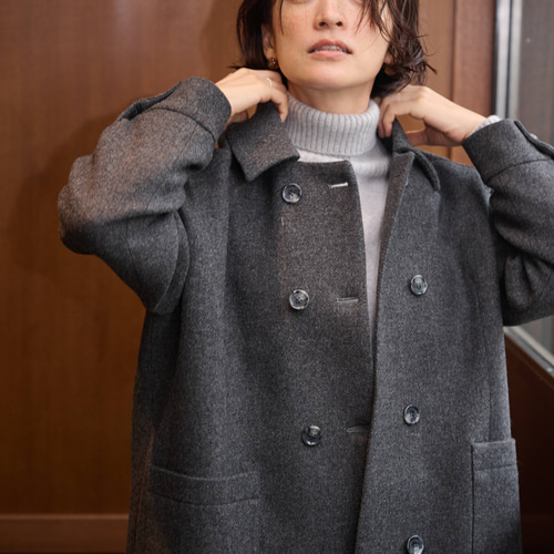 ☆即納☆知的で大人雰囲気に ウールコート ロングコート ダブルボタン