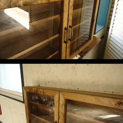 ［サイズオーダー可］-vintageroots-32壁掛けコレクションケース＜無垢材 オーダー家具 シェルフ > 9枚目の画像