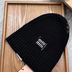 ピュアウール、リバーシブル毛糸帽子レディース秋冬厚手耳保護韓国版