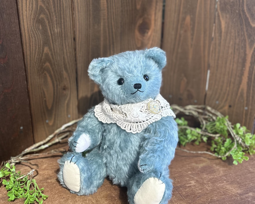 Cさまご依頼品】青いクマさん あみぐるみ Hataco 通販 18430408